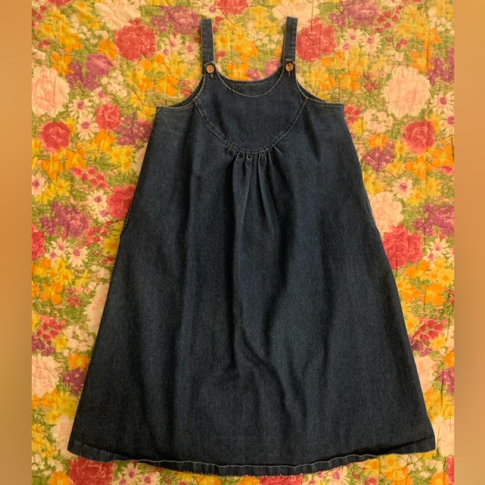 Vintage Denim Jumper Dress